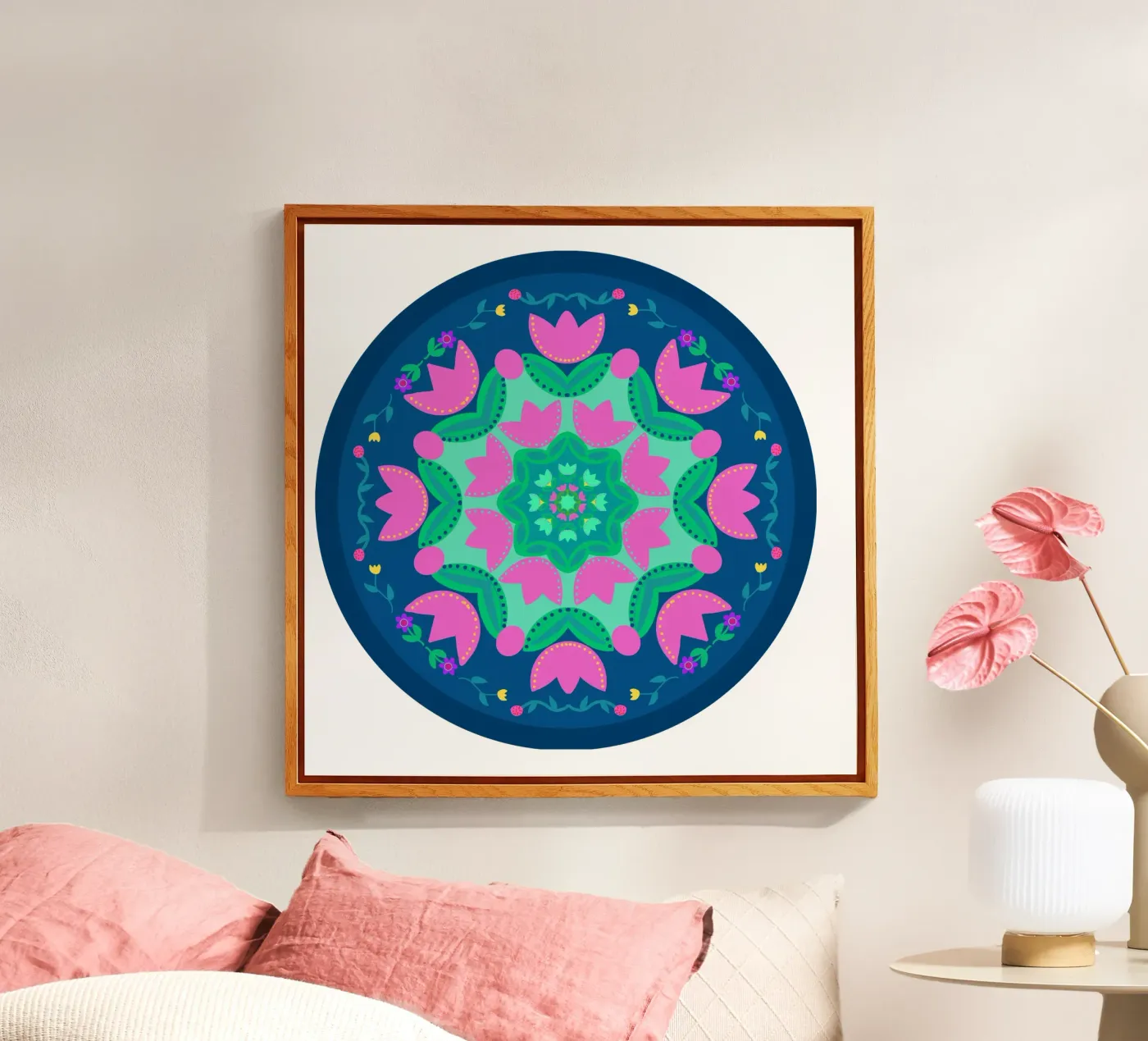 Tulipa blau rund plexiglass da Miris bunte Modewelt