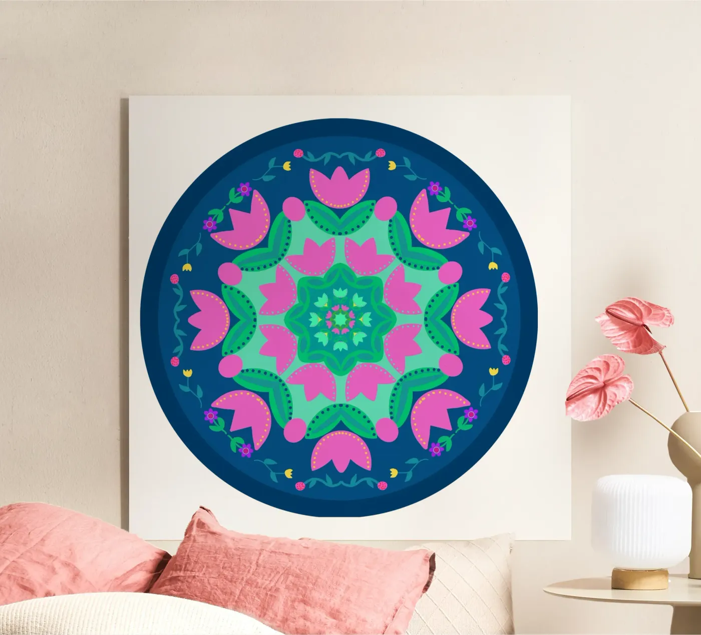 Tulipa blau rund plexiglass da Miris bunte Modewelt