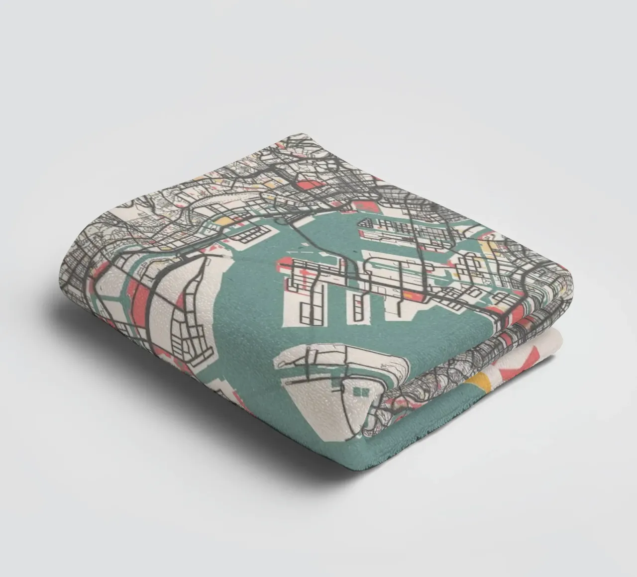 Tokio Kaart badhanddoek van MOOODZART