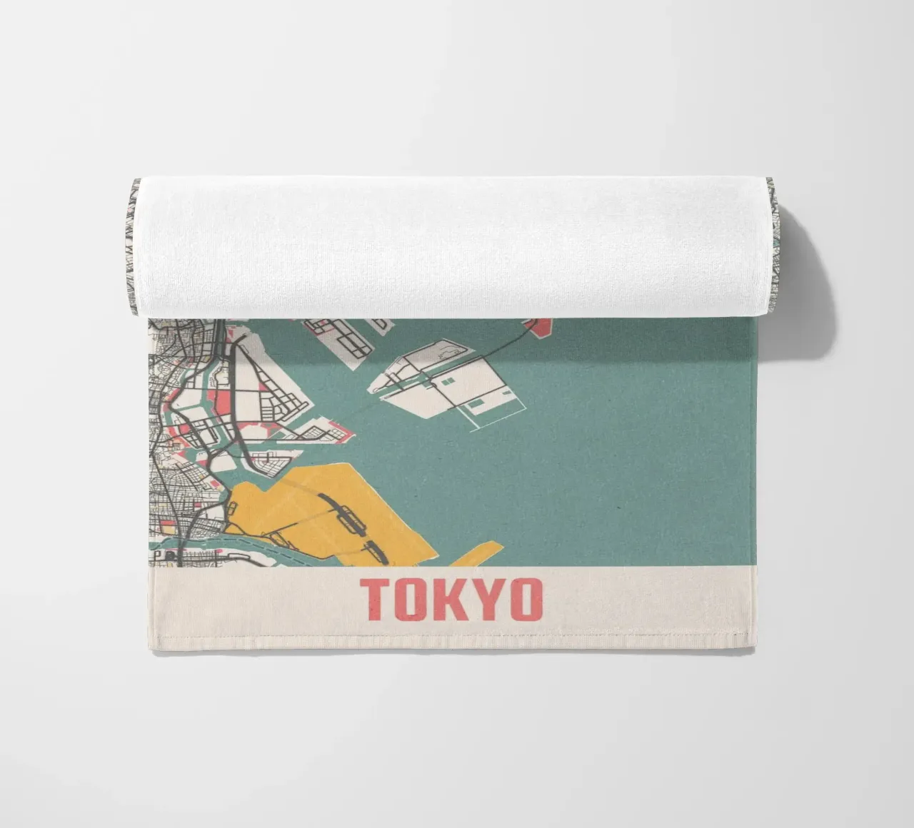 Mappa della città di Tokio telo mare da MOOODZART