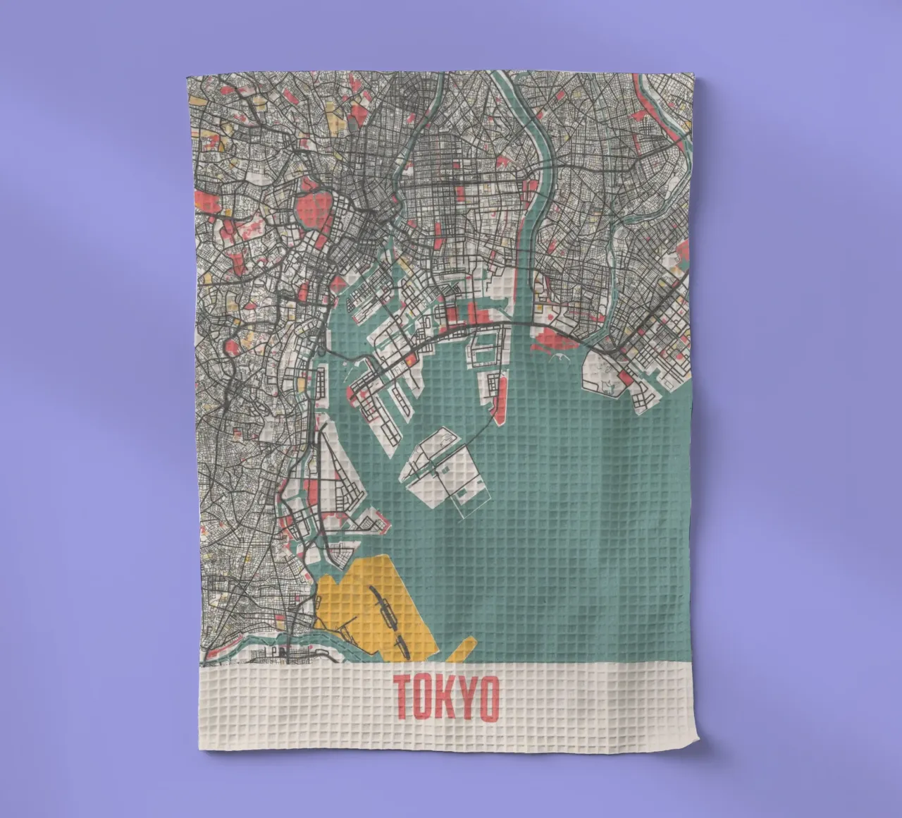 Mappa della città di Tokio canovaccio da cucina da MOOODZART