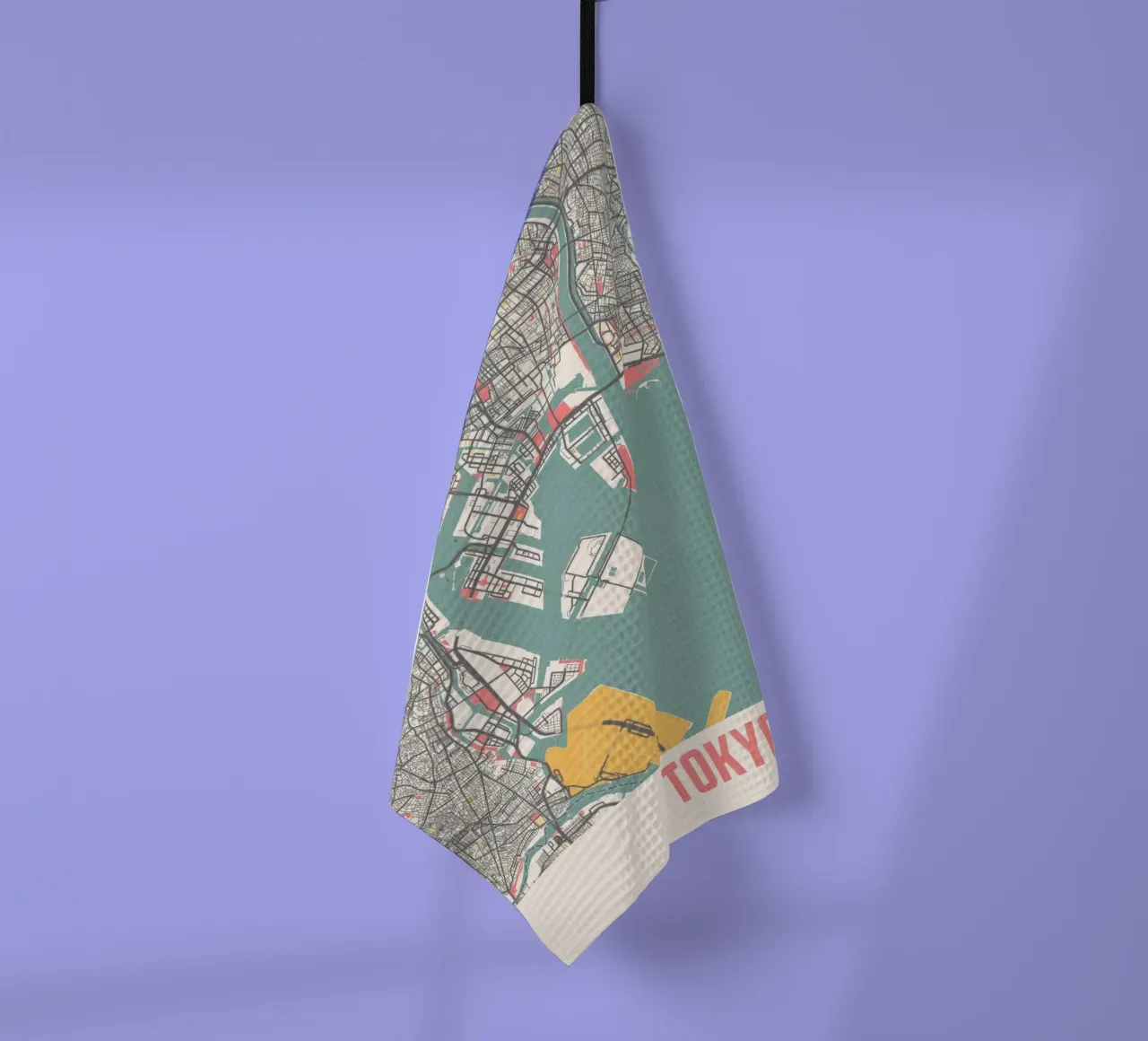 Mappa della città di Tokio canovaccio da cucina da MOOODZART