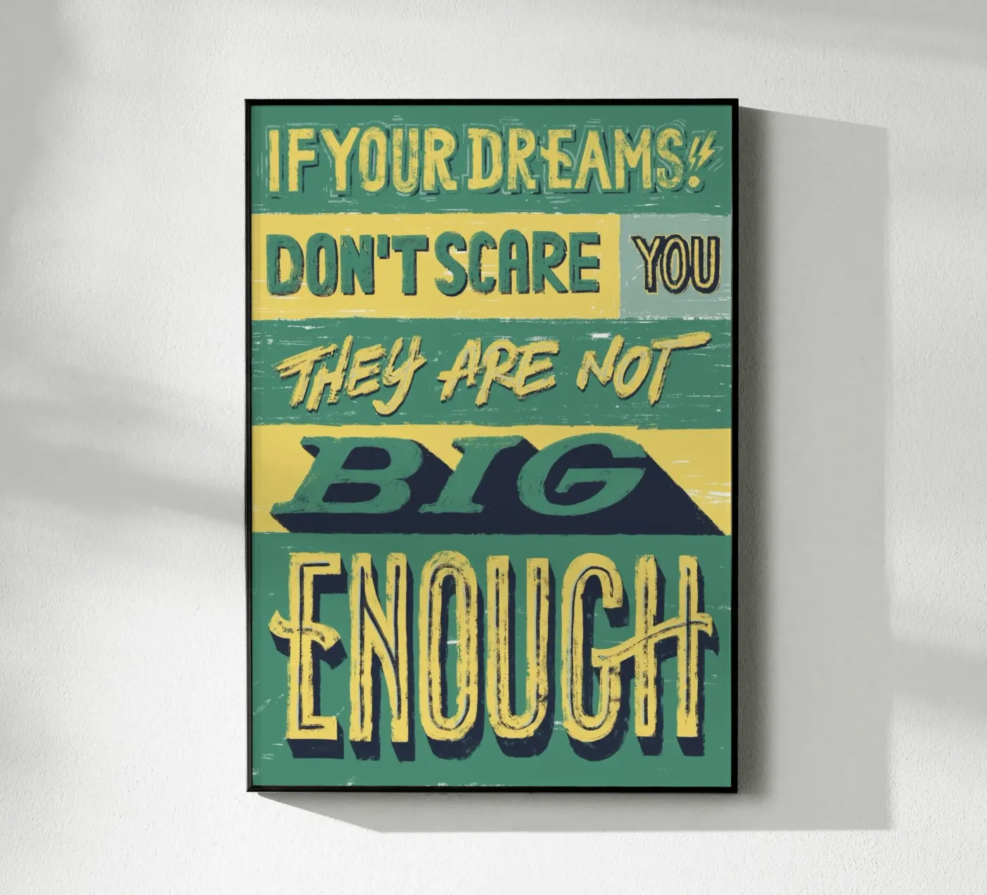 If your dreams plexiglass da Glettering