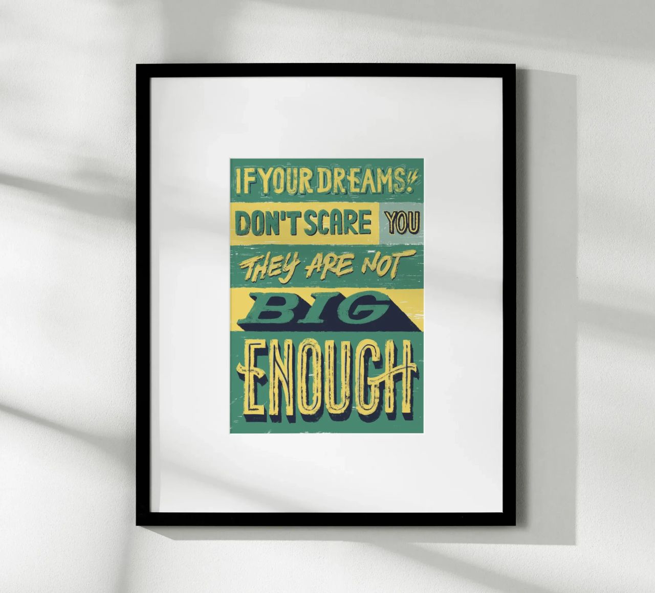 If your dreams poster van Glettering