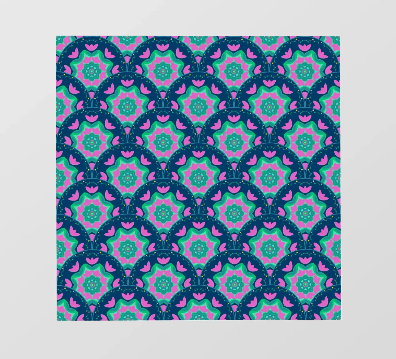 Tulipa blau Muschelmuster telo in pvc da Miris bunte Modewelt