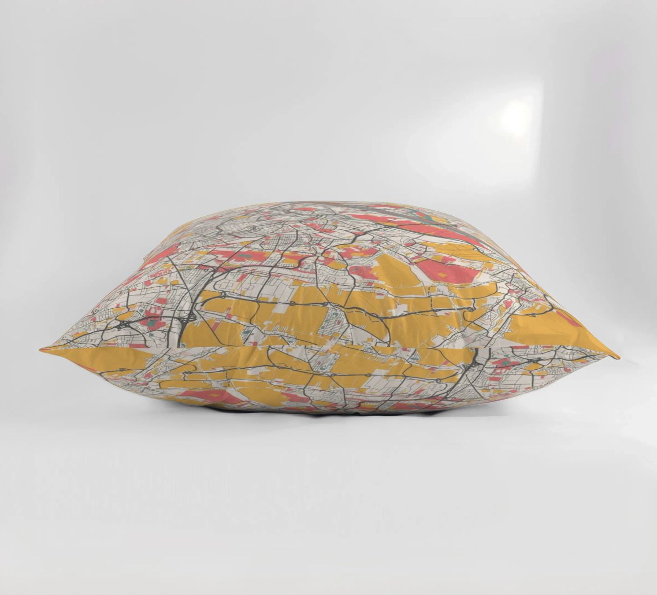 Wien Map Art Print Kissen von MOOODZART