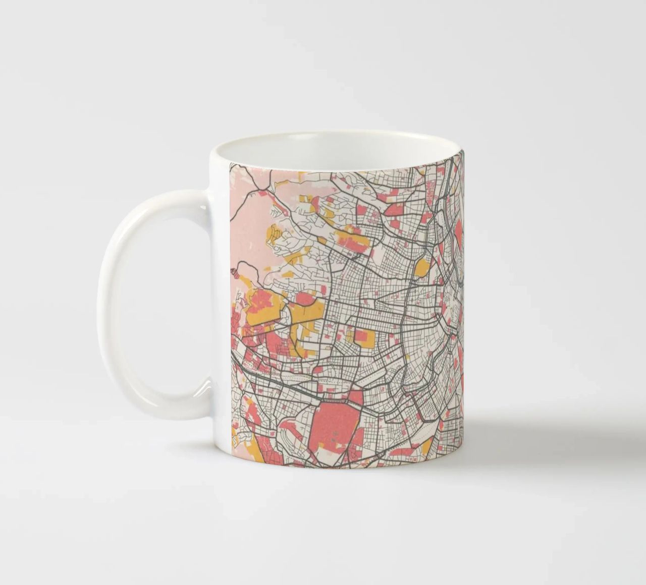 Wien Map Art Print Keramik Tasse von MOOODZART