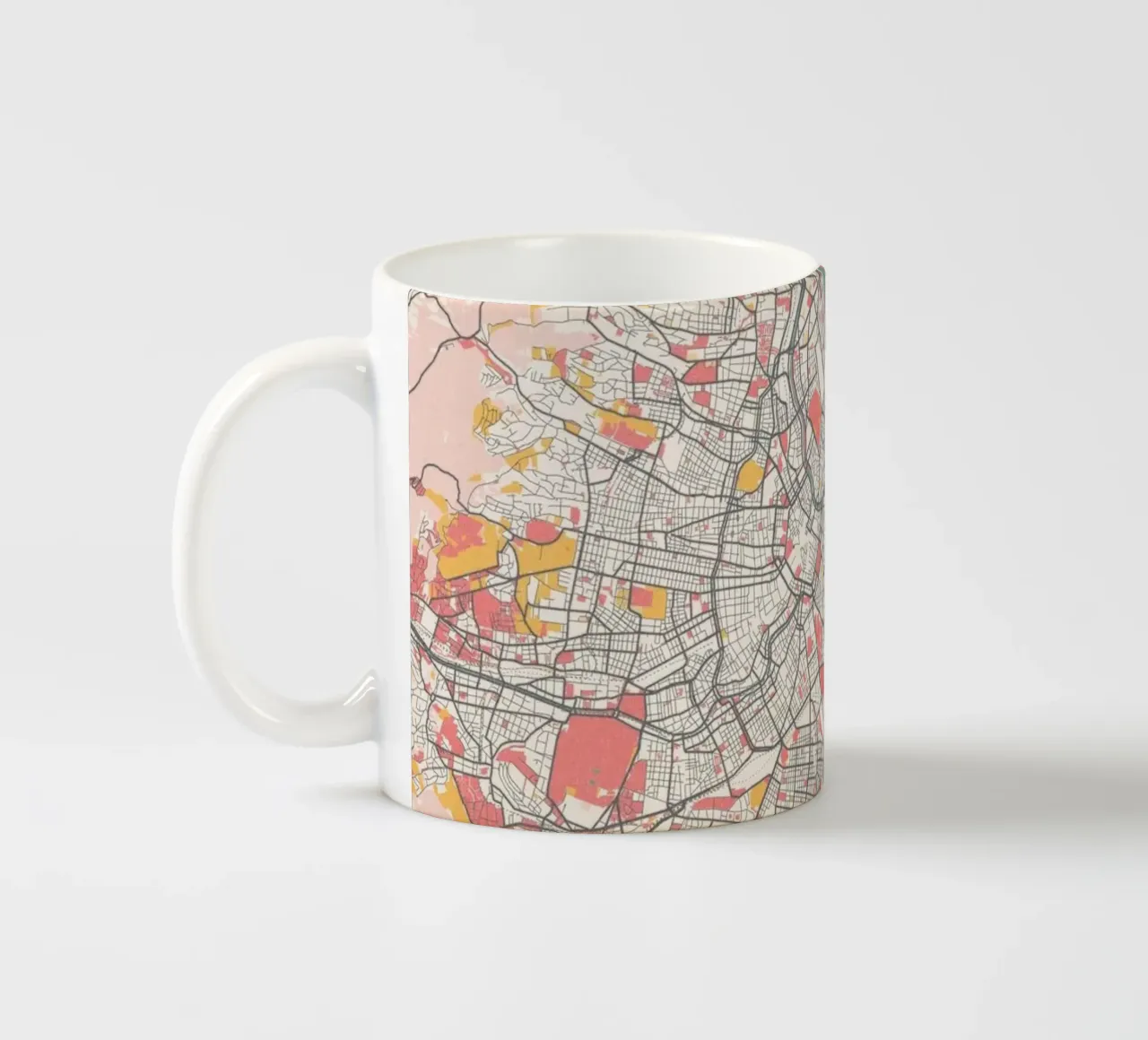 Stampa d'arte della mappa di Vienna tazza in ceramica da MOOODZART