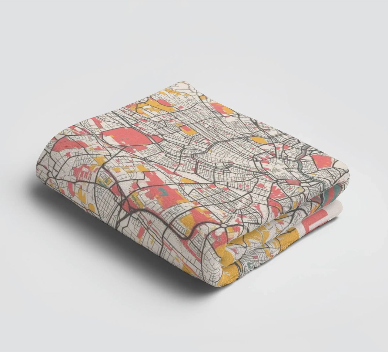 Wien Map Art Print Handtuch von MOOODZART