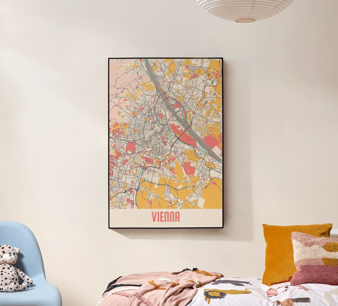 Wien Map Art Print Acryl-Glas von MOOODZART