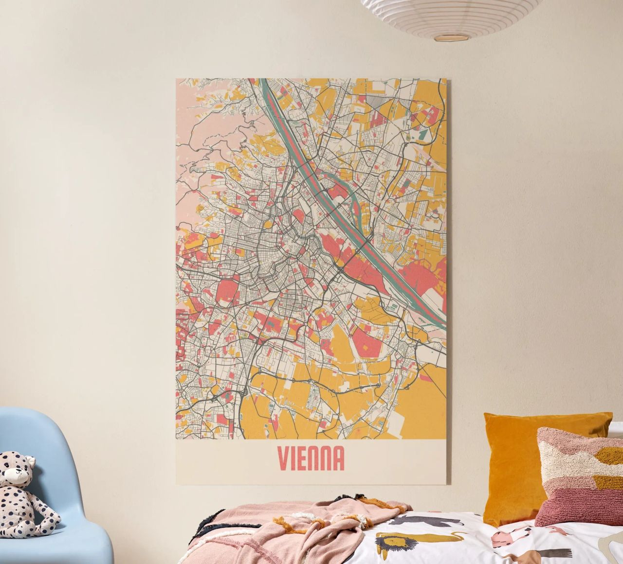 Wien Map Art Print Acryl-Glas von MOOODZART