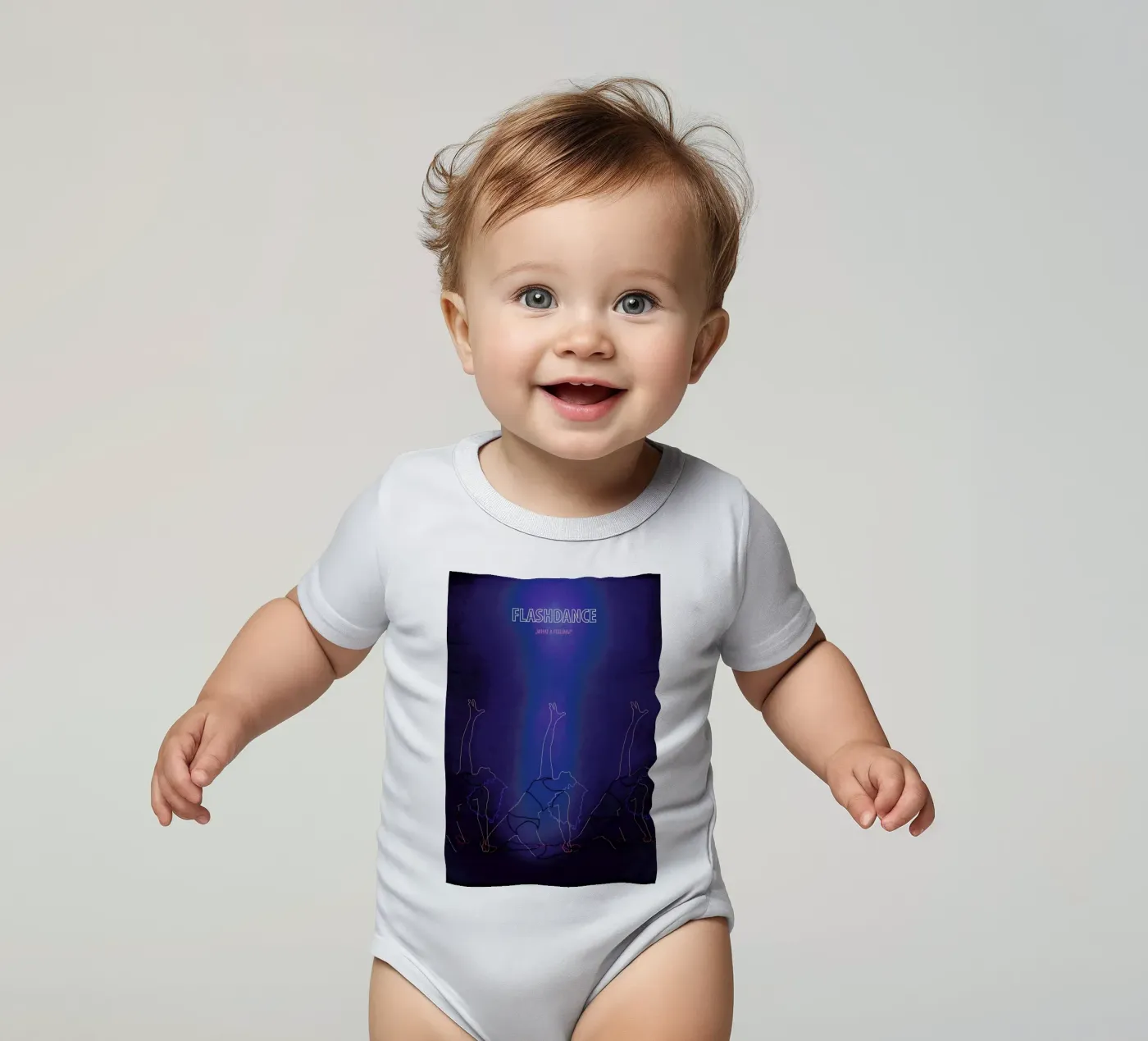 Flashdance Kurzarm Babybody von Fräulein Fisher