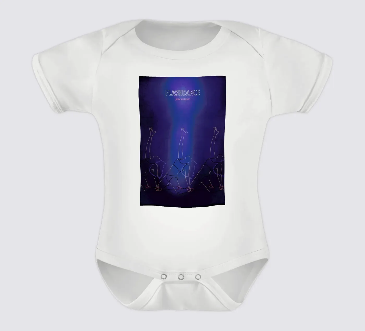 Flashdance Kurzarm Babybody von Fräulein Fisher