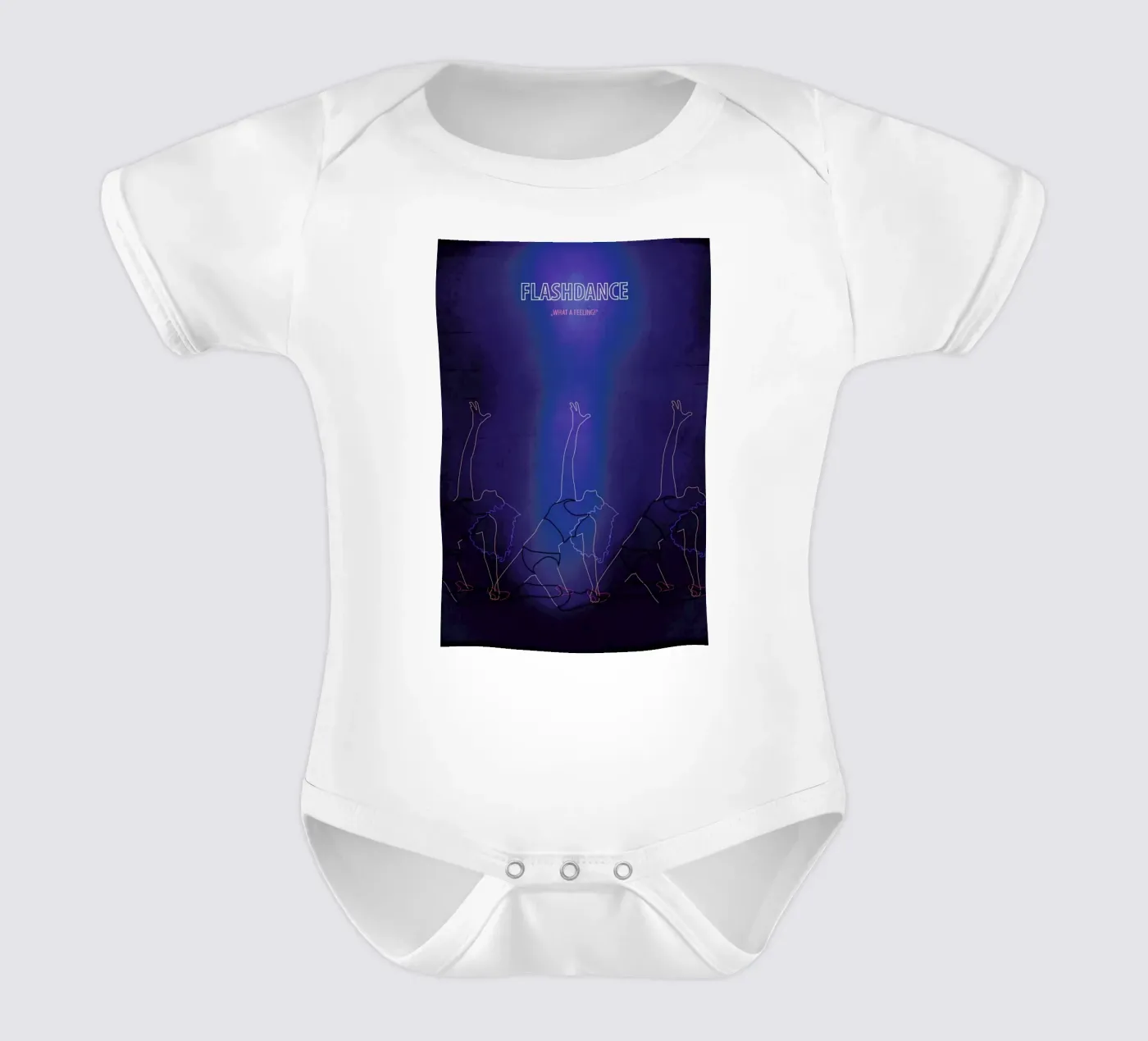 Flashdance Kurzarm Babybody von Fräulein Fisher