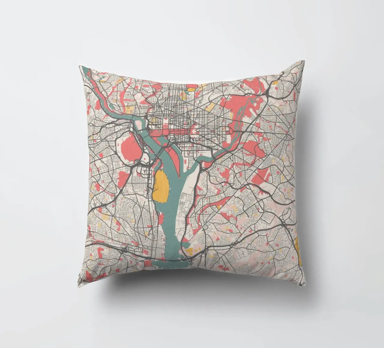 Washington DC Map cuscino da MOOODZART