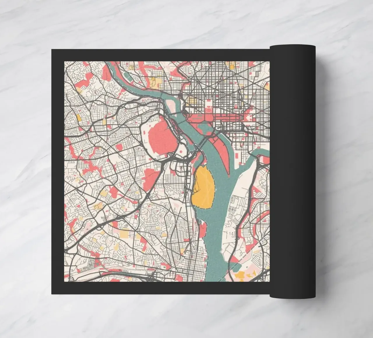 Washington DC Map zerbino da MOOODZART