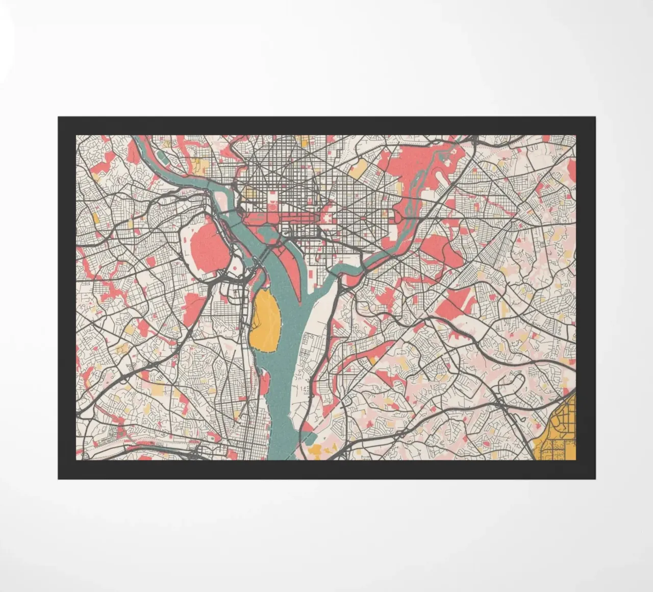 Washington DC Map zerbino da MOOODZART