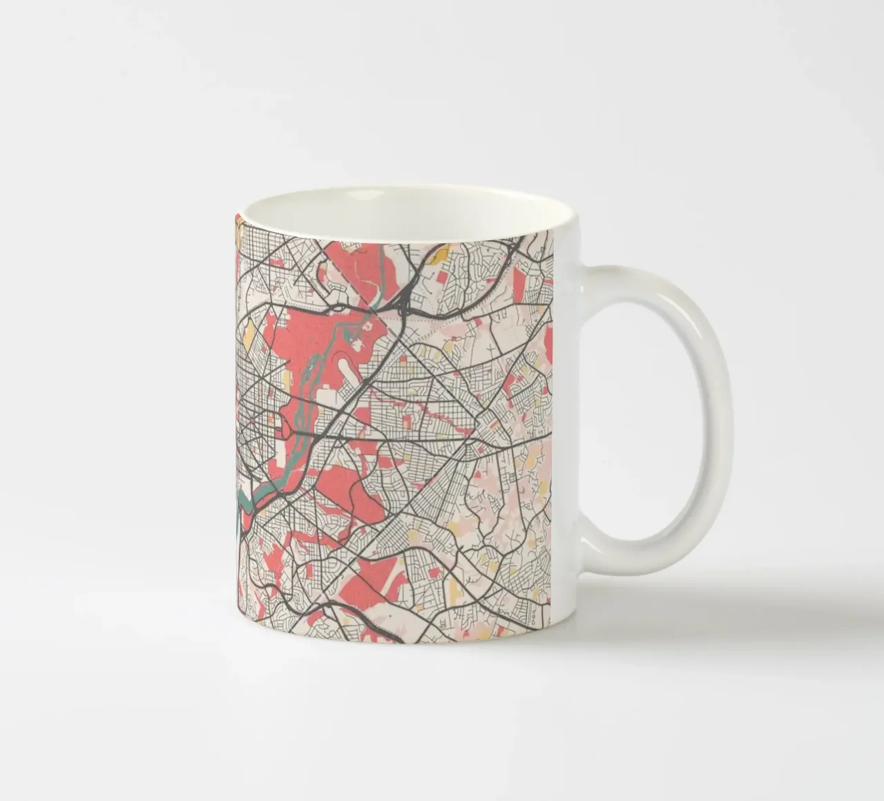 Washington DC Map tazza in ceramica da MOOODZART