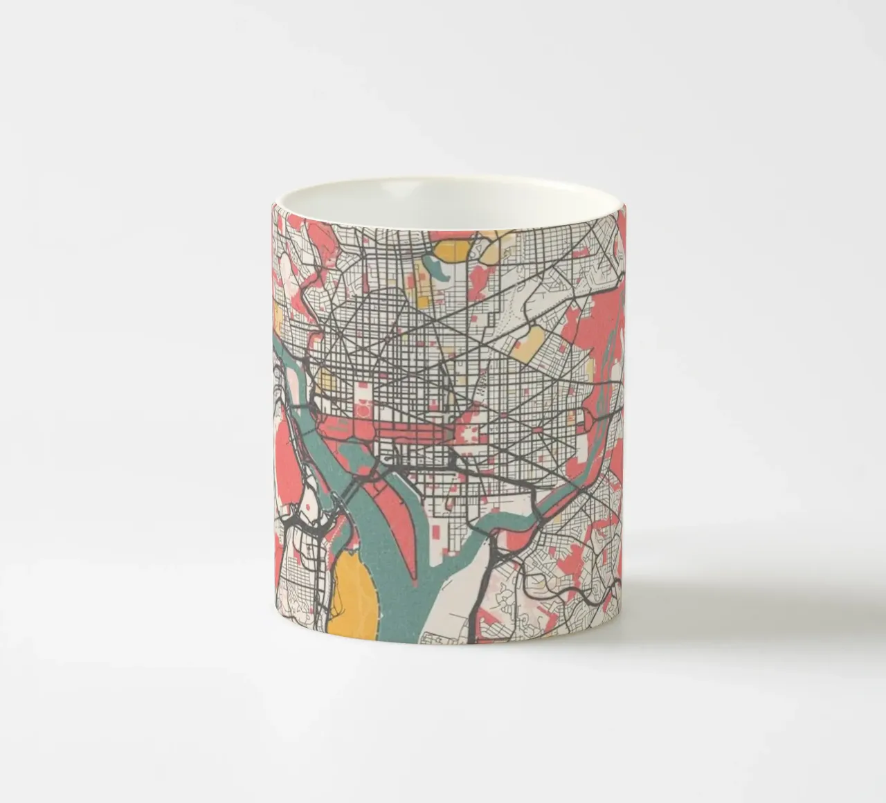 Washington DC Map tazza in ceramica da MOOODZART