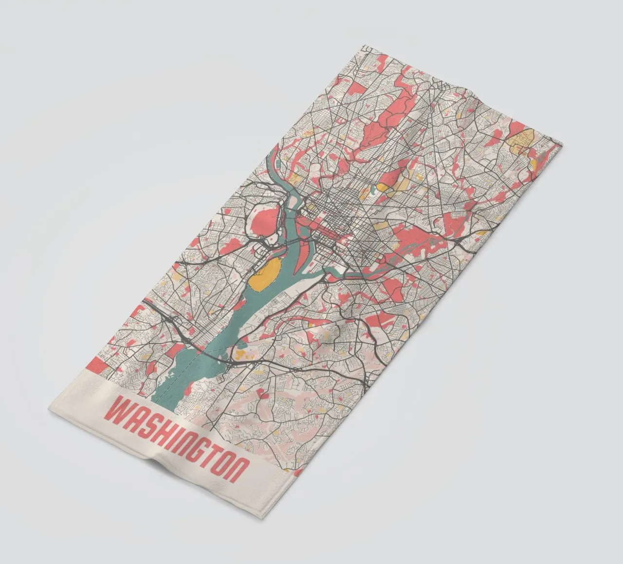 Washington DC Map telo mare da MOOODZART