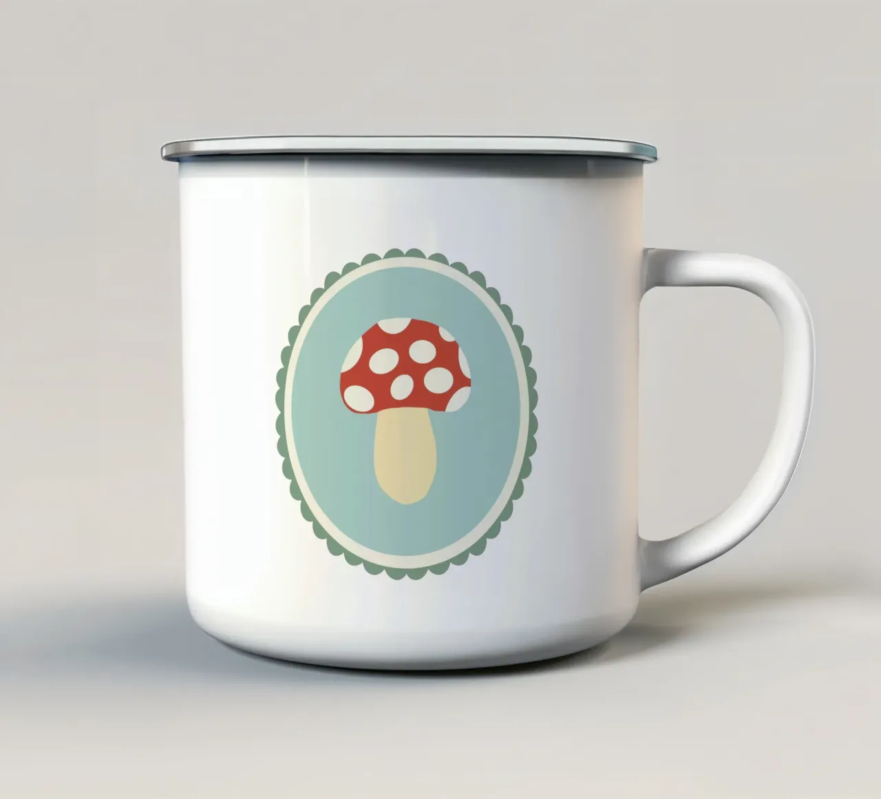 Lonely Fliegenpilz tazza in smalto da Miris bunte Modewelt