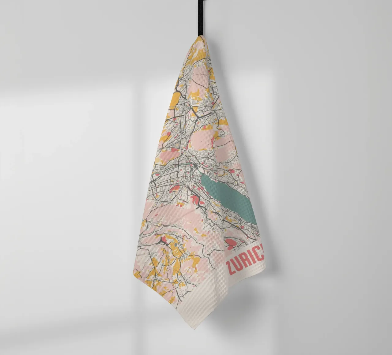 Zürich Colorful Art Print torchon de MOOODZART
