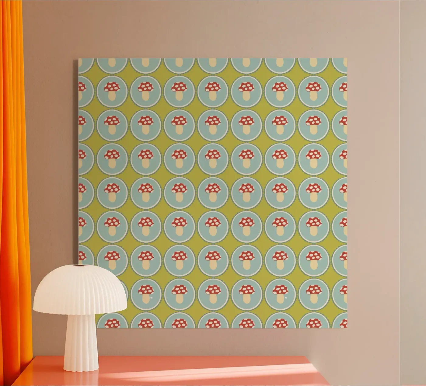 Happy toadstool acrylic glass by Miris bunte Modewelt