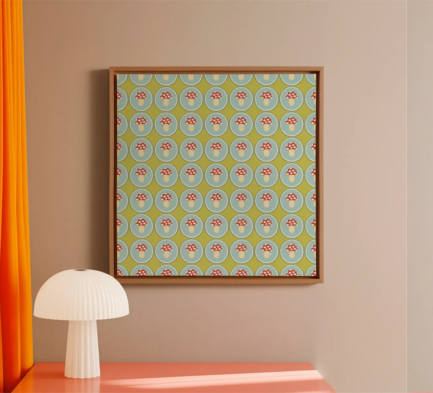 Happy toadstool canvas by Miris bunte Modewelt
