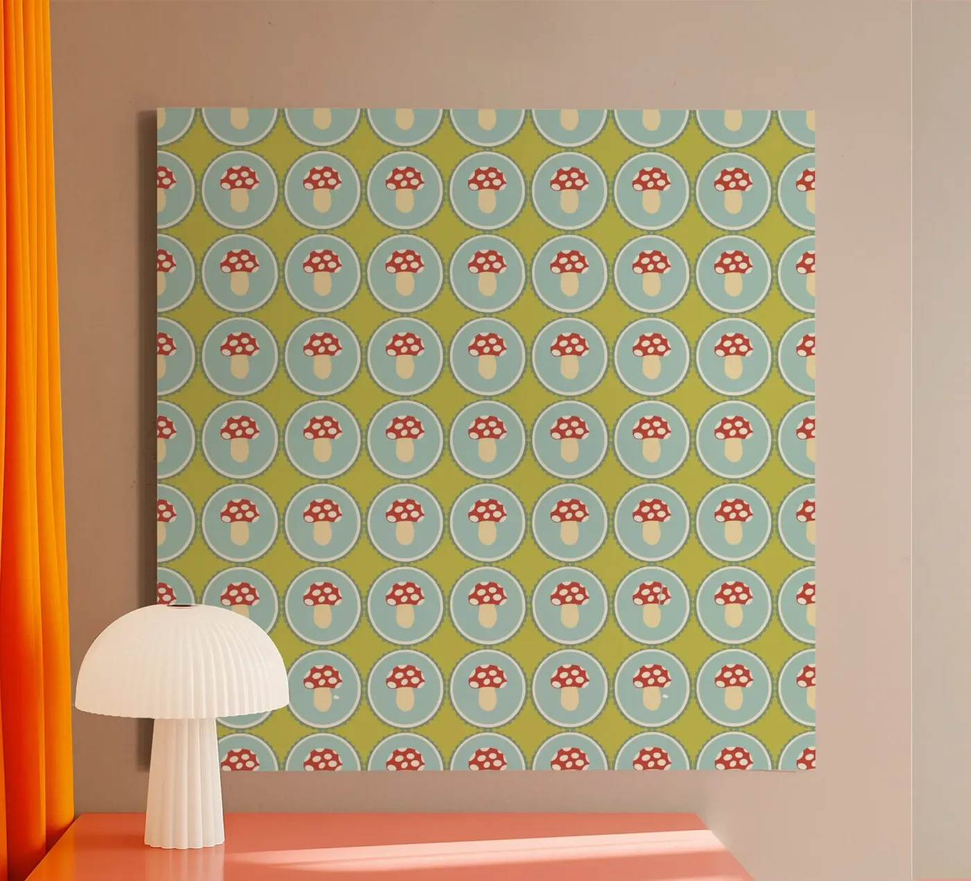 Happy toadstool canvas by Miris bunte Modewelt