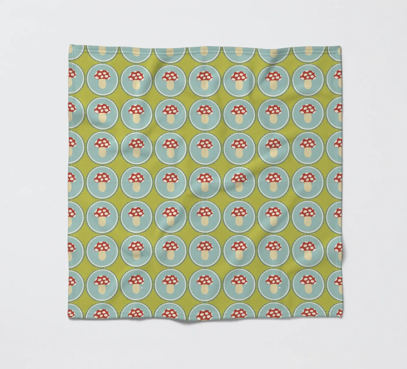 Happy toadstool Fleecedecke von Miris bunte Modewelt