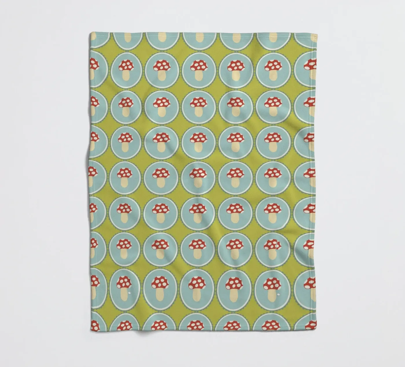 Happy toadstool Fleecedecke von Miris bunte Modewelt