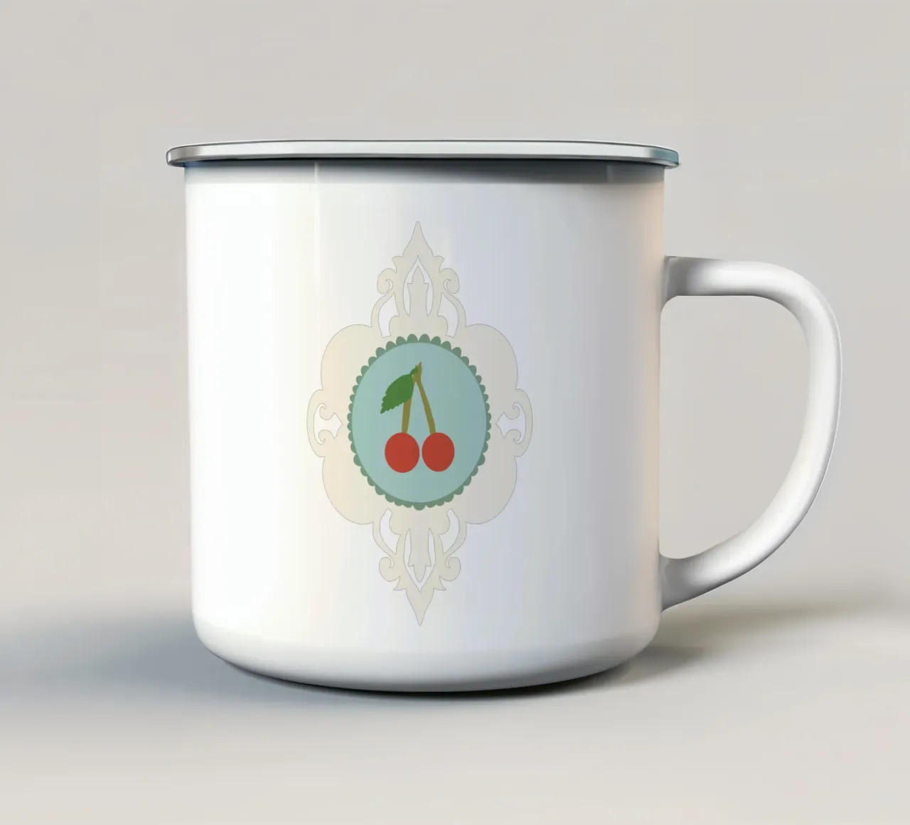 Lonely Cherry tazza in smalto da Miris bunte Modewelt