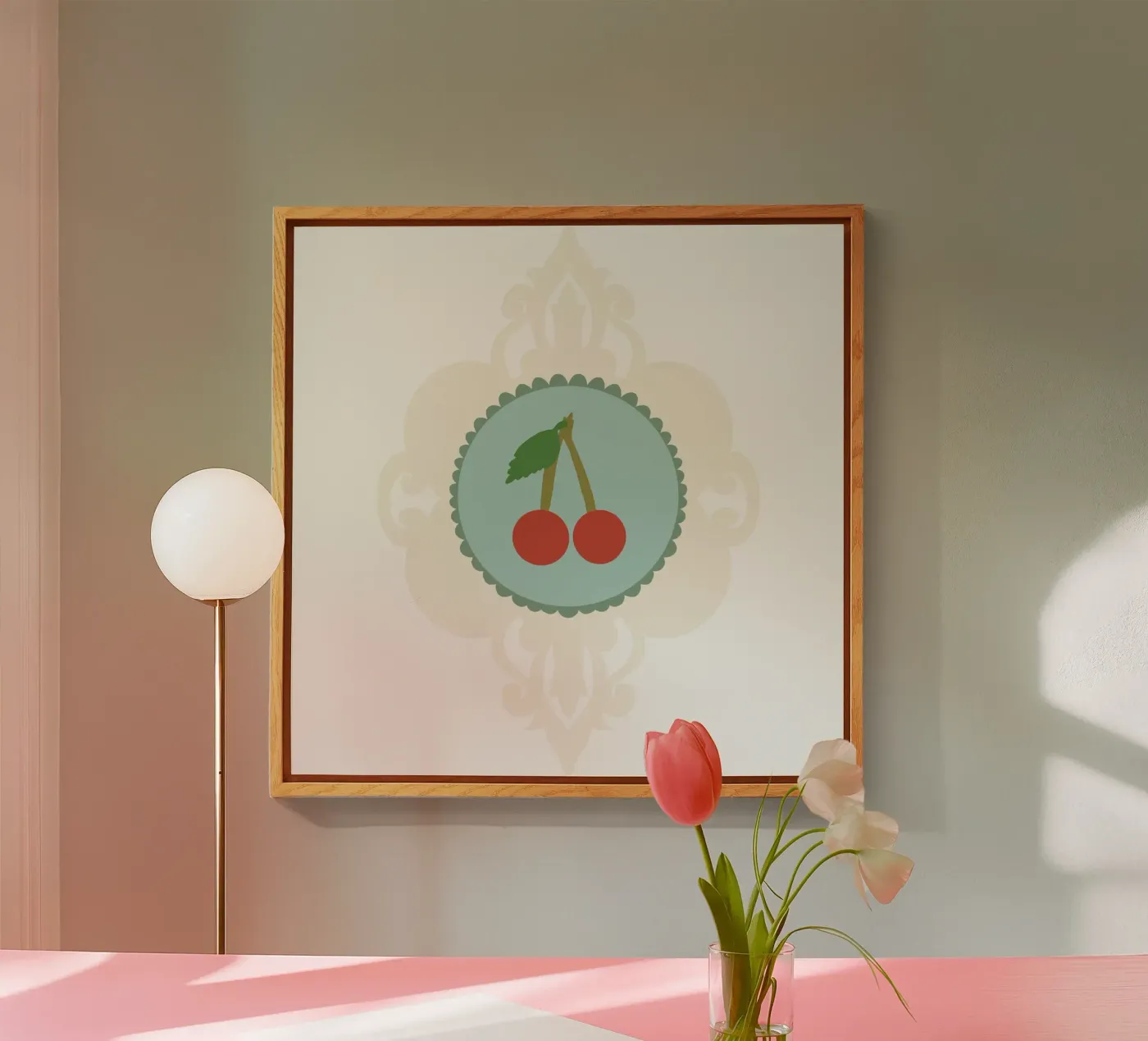 Lonely Cherry acryl van Miris bunte Modewelt