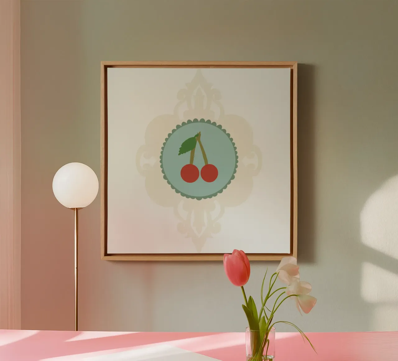 Lonely Cherry tela con Cornice a cassetta da Miris bunte Modewelt