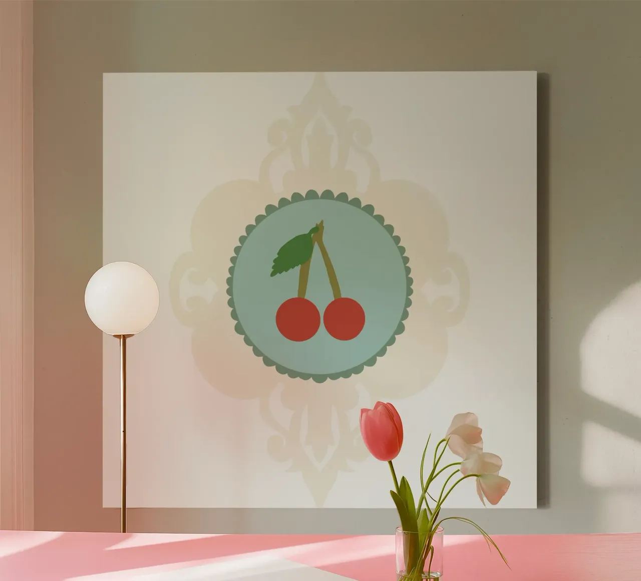 Lonely Cherry tela con Cornice a cassetta da Miris bunte Modewelt
