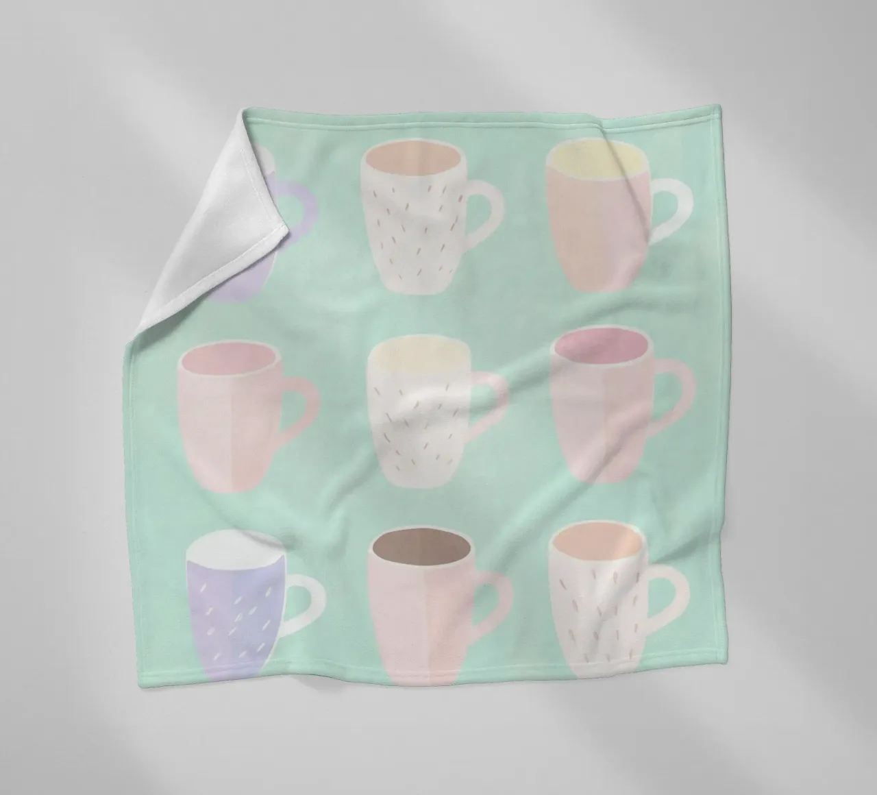 Amore al caffè in versione pastello coperta in pile da Carinaprint