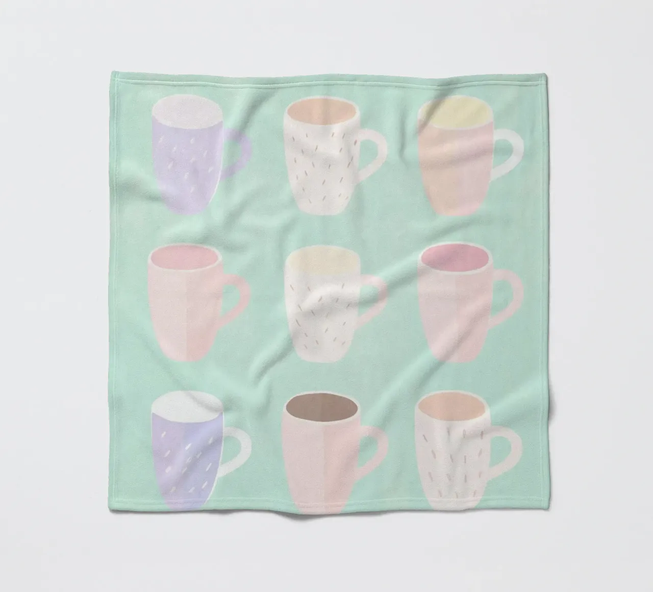 Amore al caffè in versione pastello coperta in pile da Carinaprint