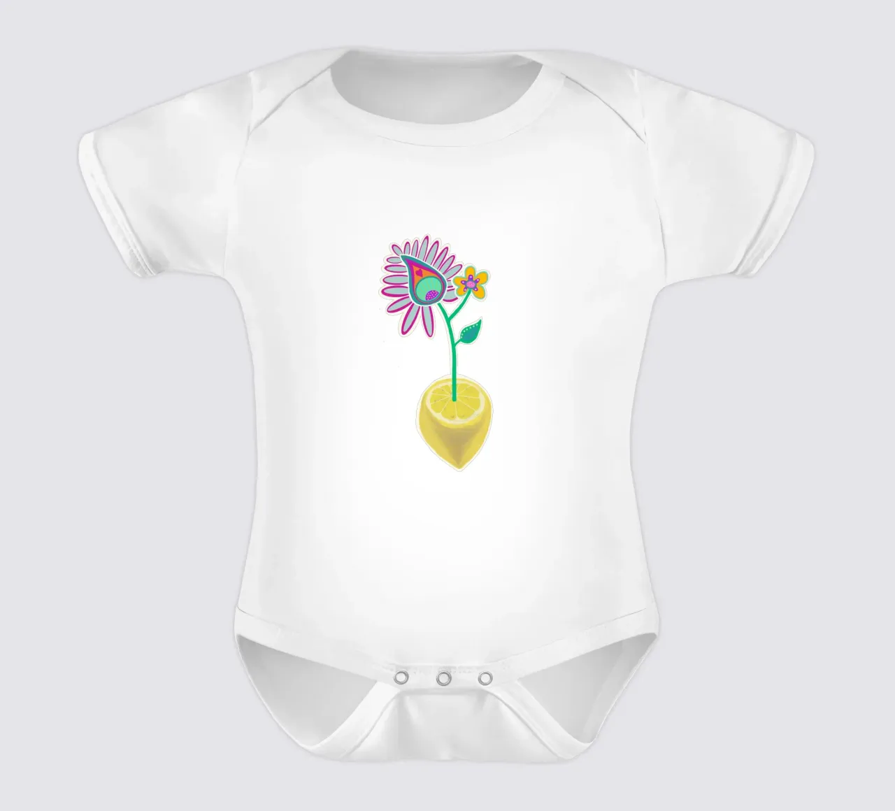 Blütenauge body neonato maniche corte da Miris bunte Modewelt