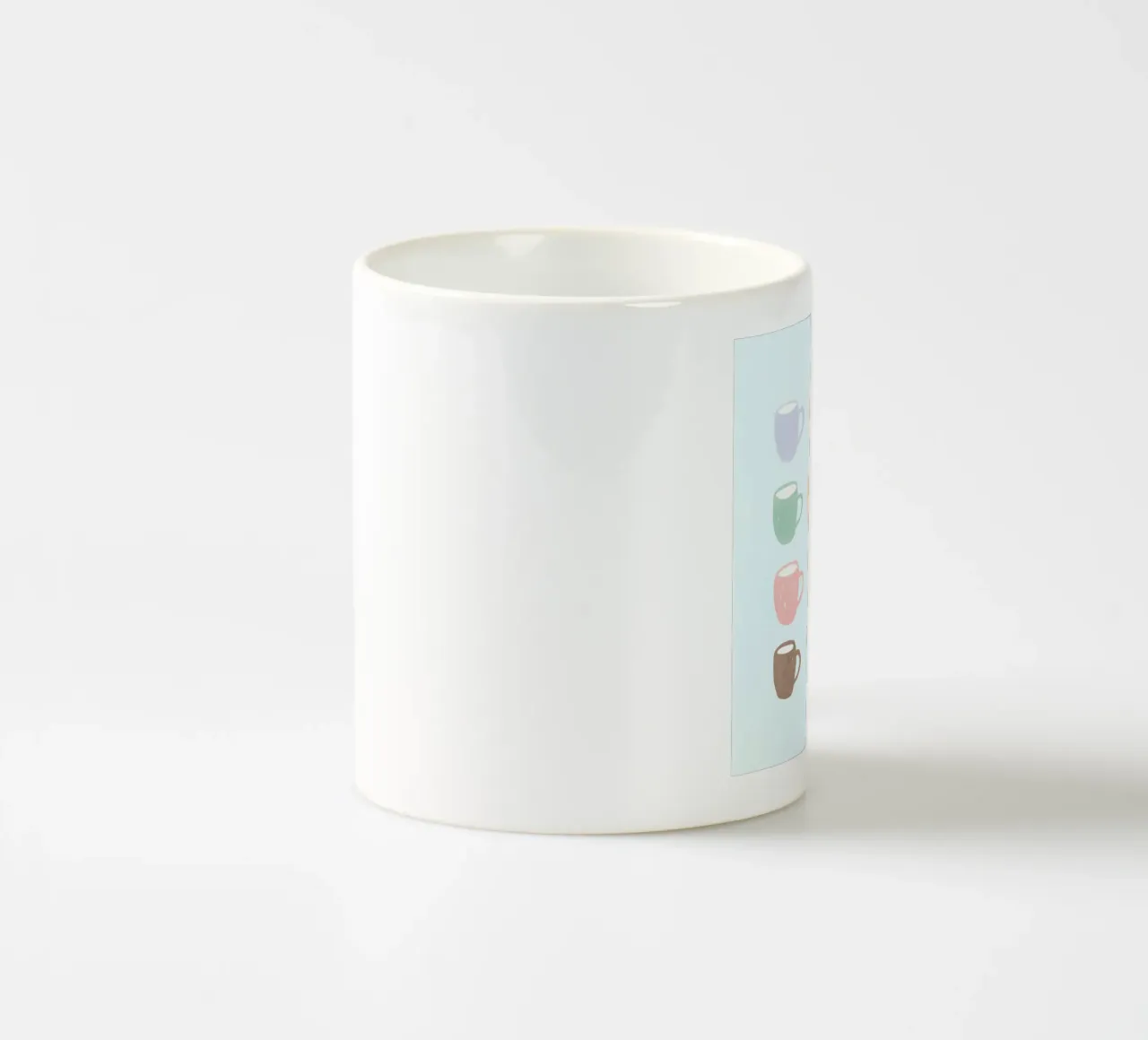 Pastel coffee cups ceramic mug by Carinaprint