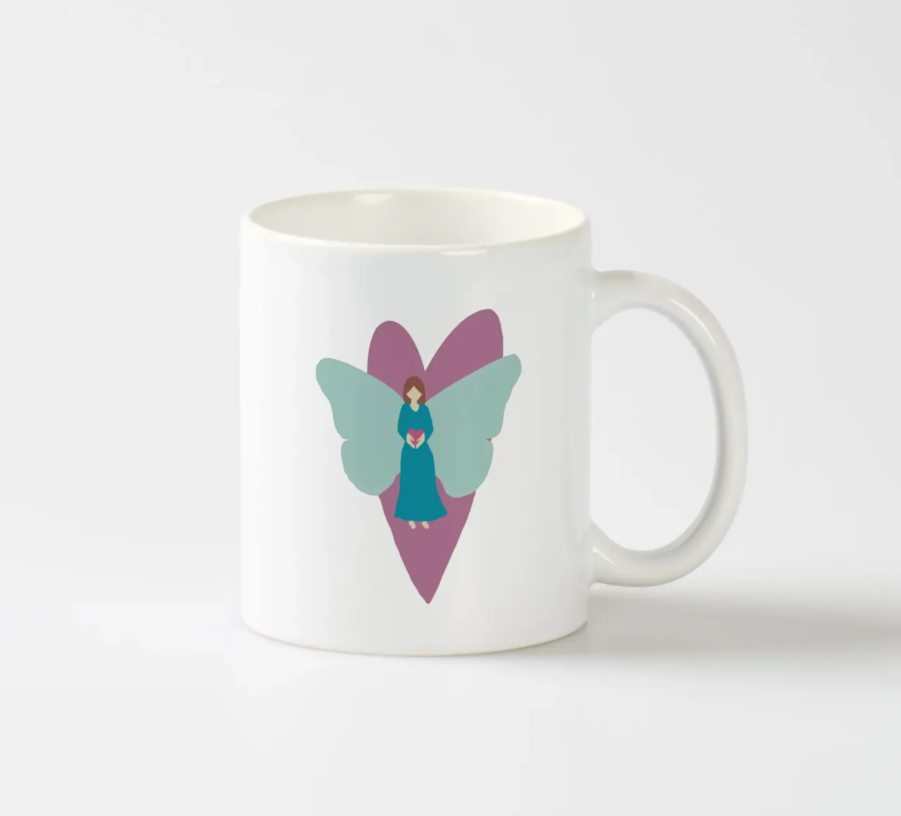 Herzmädchen by Miri tazza in ceramica da Miris bunte Modewelt