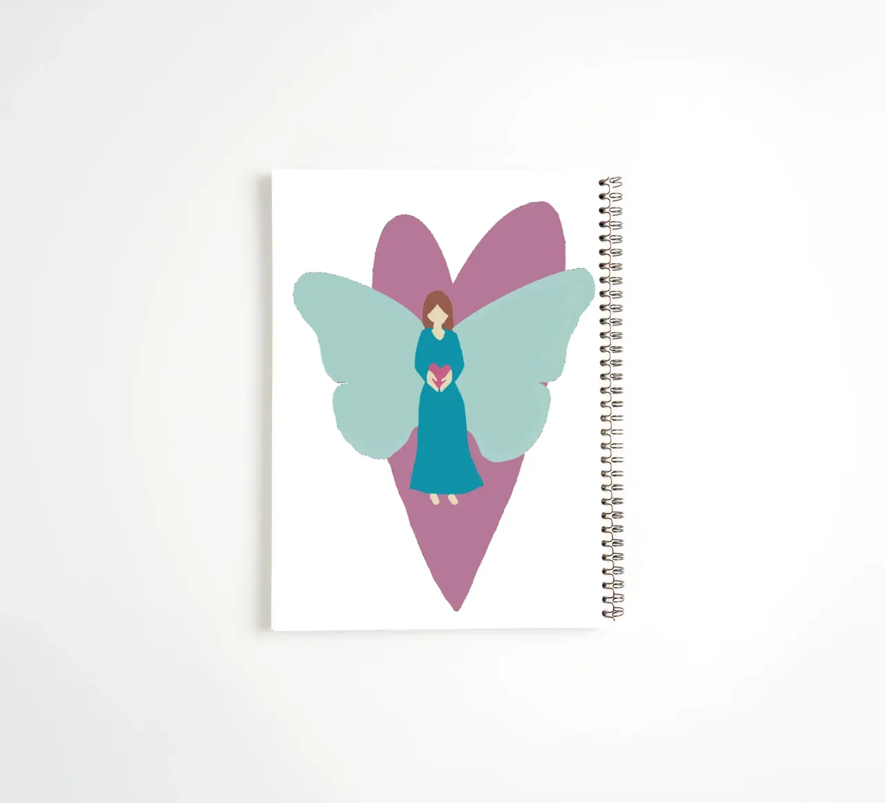 Herzmädchen by Miri spiral notebook by Miris bunte Modewelt