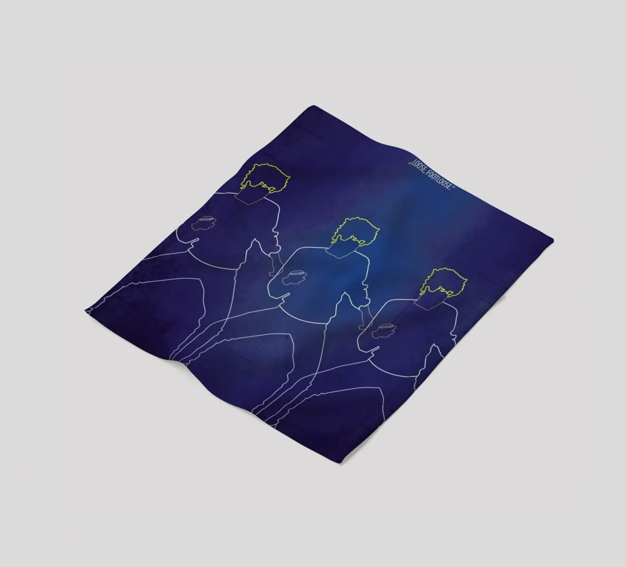 Footloose fleece blanket by Fräulein Fisher