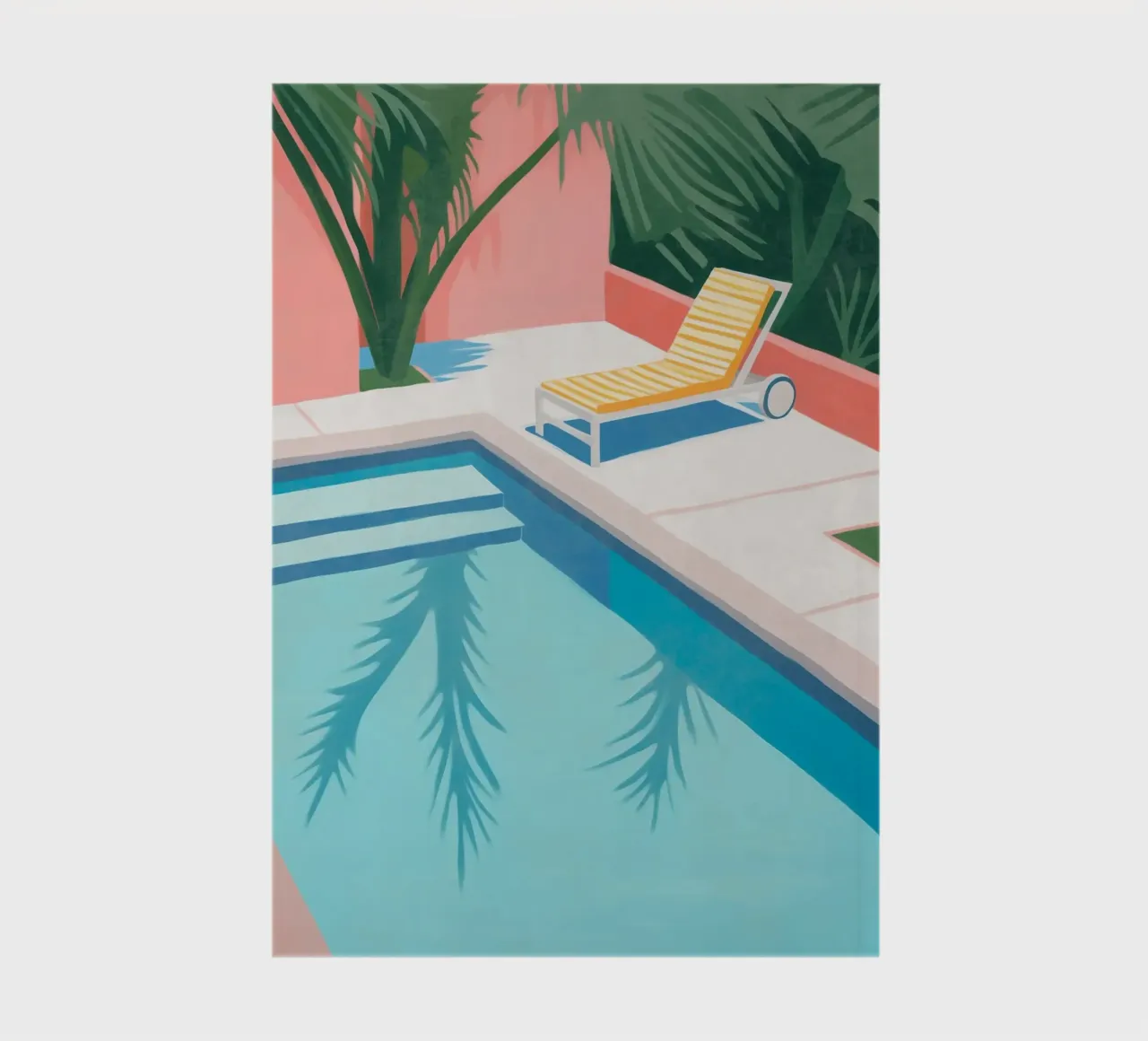 Relaxing pool garden landscape notebook by Carinaprint