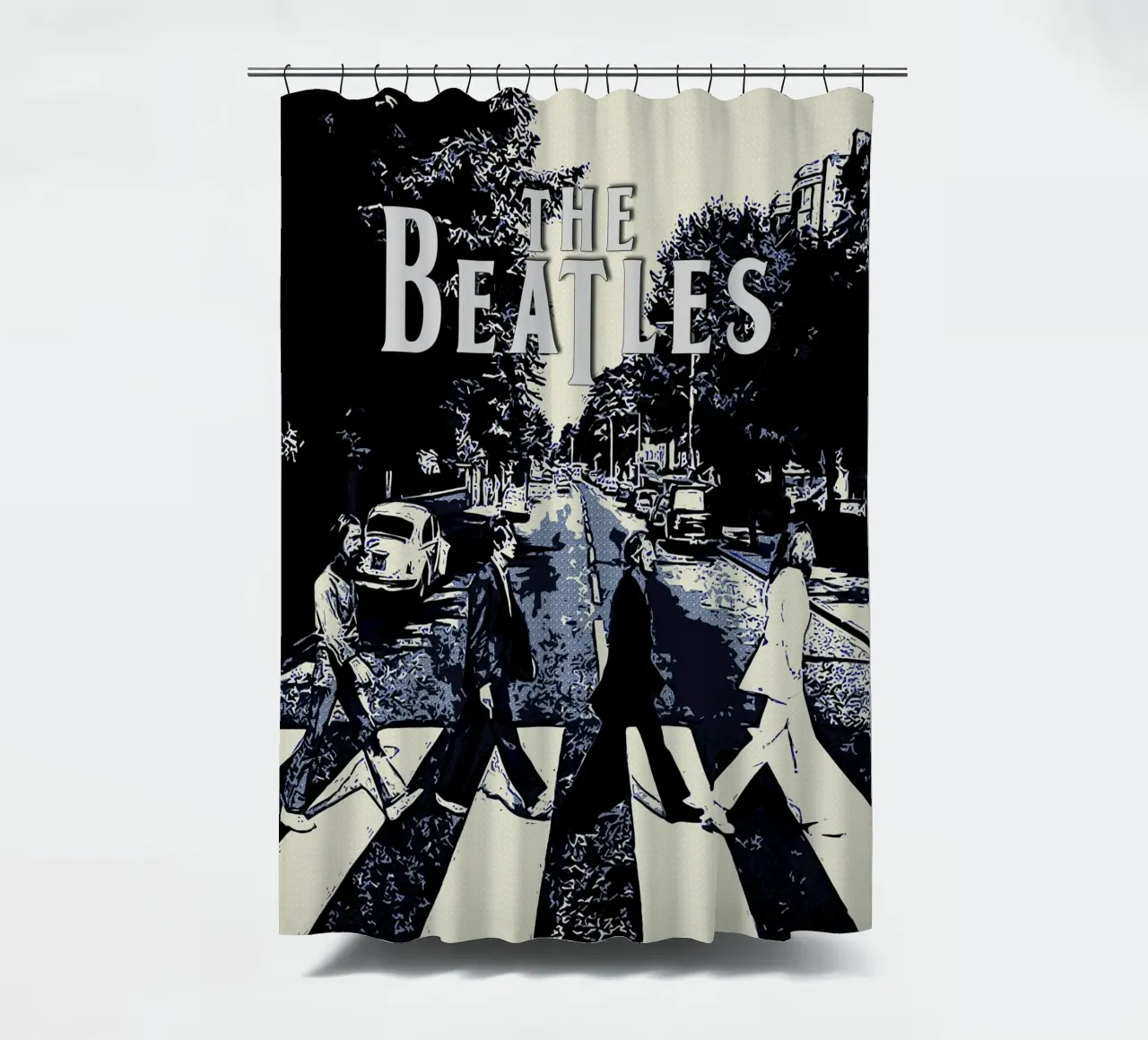 Abbey Road The Beatles shower curtain by neonartroom