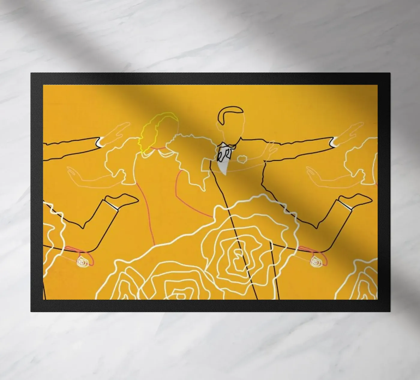 Top Hat doormat by Fräulein Fisher