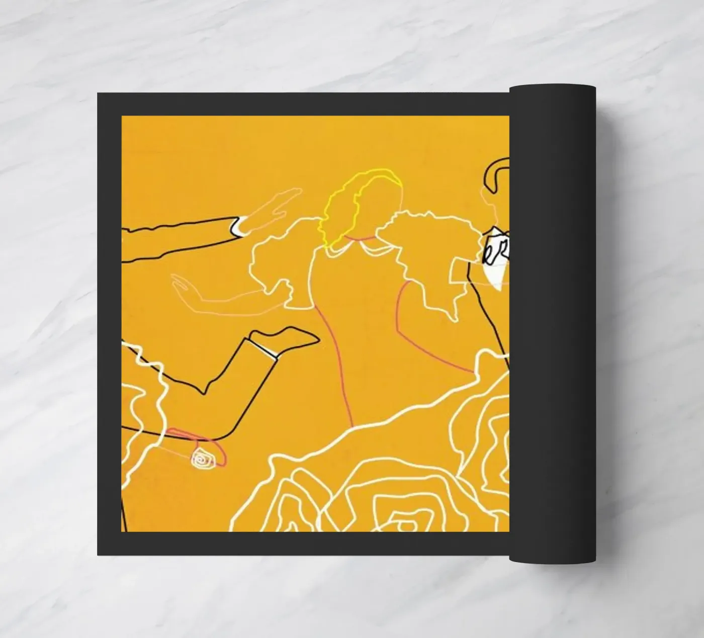 Top Hat doormat by Fräulein Fisher