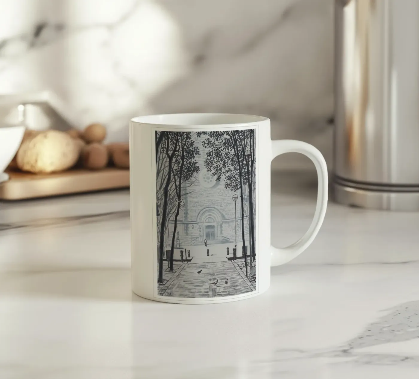 Tranquil Local ceramic mug by Asobōze