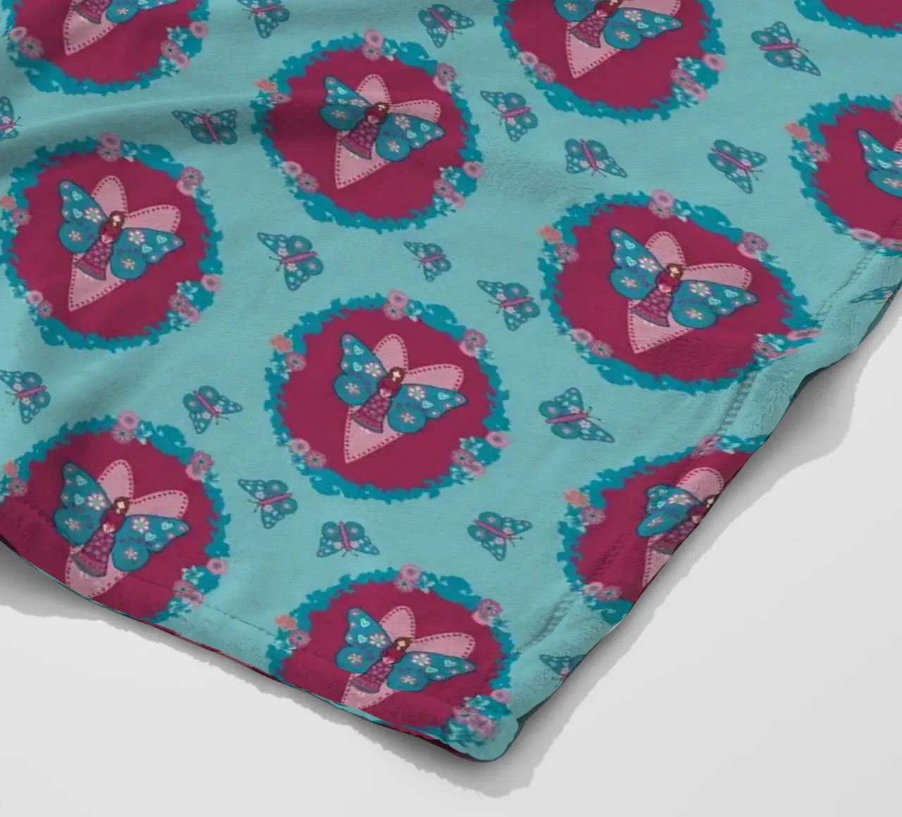 Blooming Imagination Schnörkel klein coperta in pile da Miris bunte Modewelt