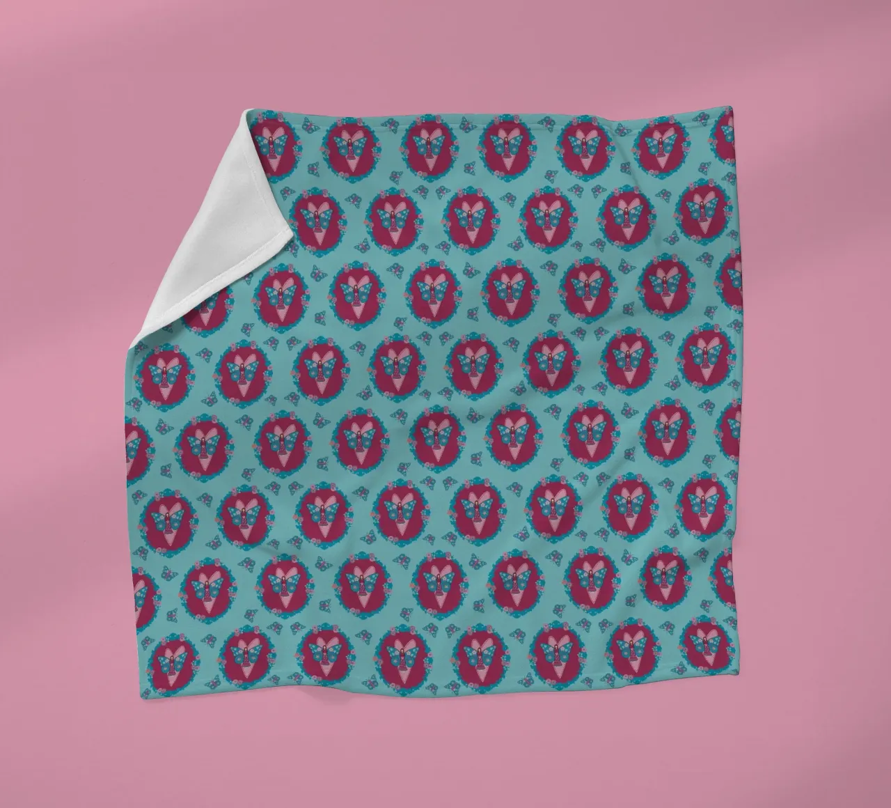 Blooming Imagination Schnörkel klein coperta in pile da Miris bunte Modewelt