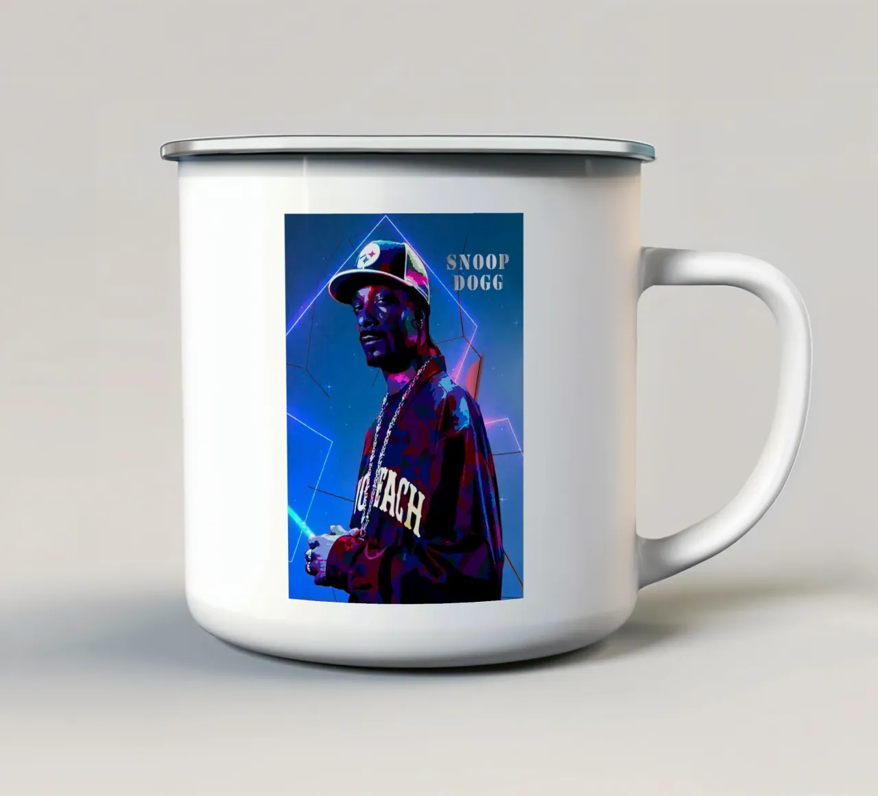 Lo Snoop tazza in smalto da neonartroom